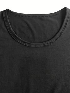 Plus Size Diamond In Mouth Print T-shirt