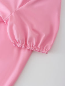 Women's Casual Solid Color Bubble Dress