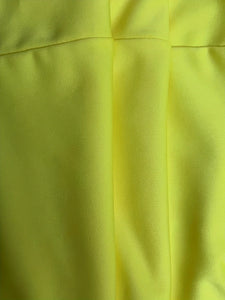 Floral Print Fashion Color Block Yellow Long Sleeve Elegant Dress